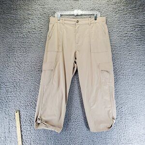 Columbia Pants Womens XL Tan Convertible Lightweight Cargo Pockets Hiking Outdoo